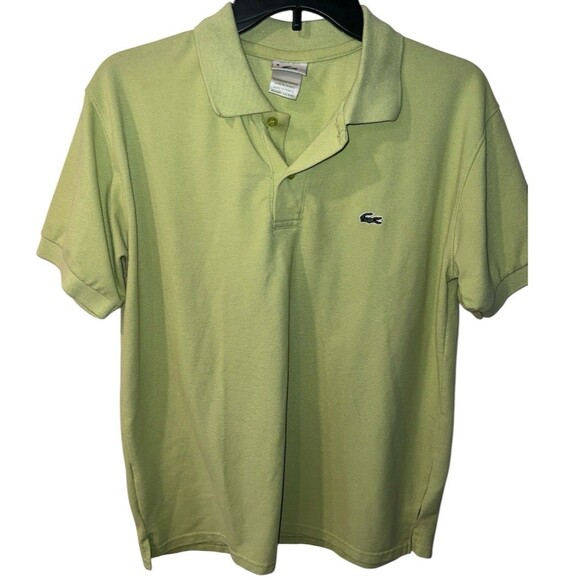LACOSTE Polo Shirt Mens M Sz 5 Made in France Golf 100% Cotton Green Preppy READ - Picture 1 of 12